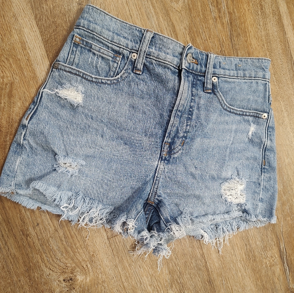 Madewell The Perfect Jean Short Cut Off 26 - Picture 4 of 12